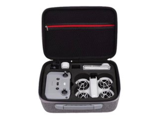 Šedé pouzdro s popruhem přes rameno na dron DJI Neo