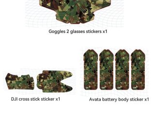Camouflage polep na dron DJI Avata + Motion Controller + Goggles 2