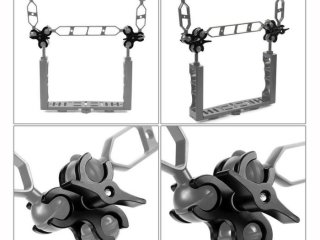 Butterfly adaptér z hliníkové slitiny (černý)