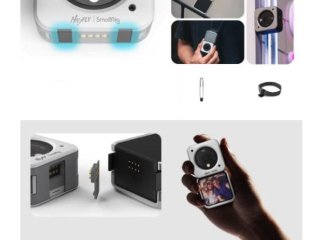 Šedý magnetický kryt na DJI Action 2