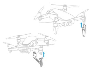 Zvýšené přistávací nohy pro dron DJI Mavic Air