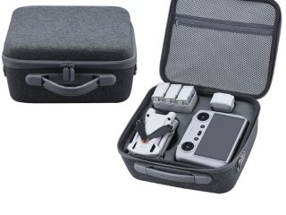 Šedé pouzdro s polstrováním na dron DJI Mini 3 / Mini 3 Pro