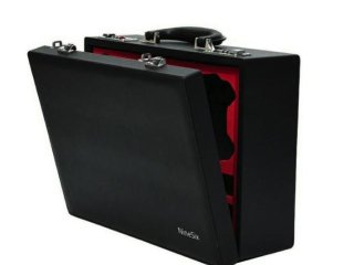 Vintage kožený kufr s kódovým zámkem na dron DJI Mini 3 / Mini 3 Pro