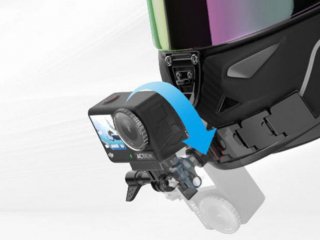 Flexibilní držák na helmu pro akční kamery