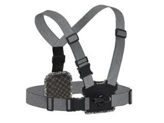 Hrudní popruh s předním a zadním adaptérem pro připojení akční kamery