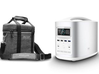 Přenosná nabíjecí stanice EcoFlow RIVER370 (stříbrná) + přepravní brašna