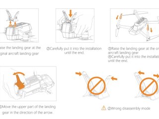 DJI Mavic Pro zvýšené přistávací nohy