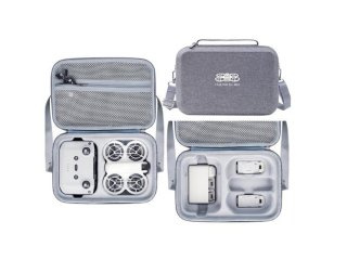 Šedé pouzdro s popruhem přes rameno na dron DJI Neo