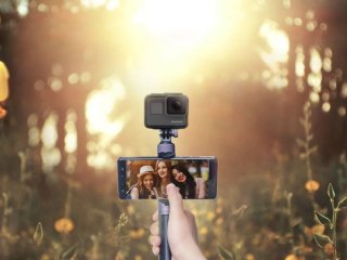 Pgytech rukojeť se stativem a držákem telefonu na DJI Osmo Action / Action 2