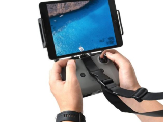 Držák tabletu s popruhem na krk k ovladači DJI Mavic series / Spark (natažení pružiny do 20,5cm)