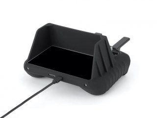 2v1 černý silikonový kryt a sluneční clona na DJI RC 2