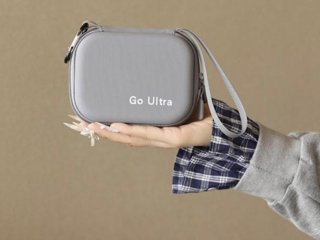 PU pouzdro pro kameru Insta360 GO Ultra - šedé