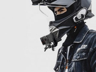 Vylepšený držák na integrální helmu pro akční kameru