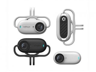 Šedý antivibrační kryt na kameru Insta360 GO 2 / Insta360 GO 3 (horizontální)