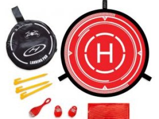 Přistávací plocha pro drony s blikajícím LED 55 cm Adam FLEET - červená/žlutá