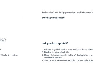 Dárkový poukaz na zapůjčení dronu DJI Mavic Air 2