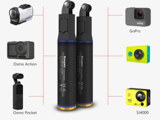 Rukojeť s vestavěnou baterií na DJI Osmo Pocket / Osmo Action nebo GoPro