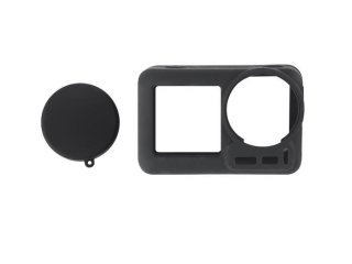 Silikonový obal s krytkou objektivu na DJI Osmo Action - modrý