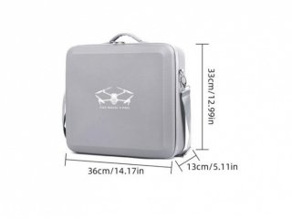 Šedé PU pouzdro na rameno pro dron DJI Mavic 4 Pro