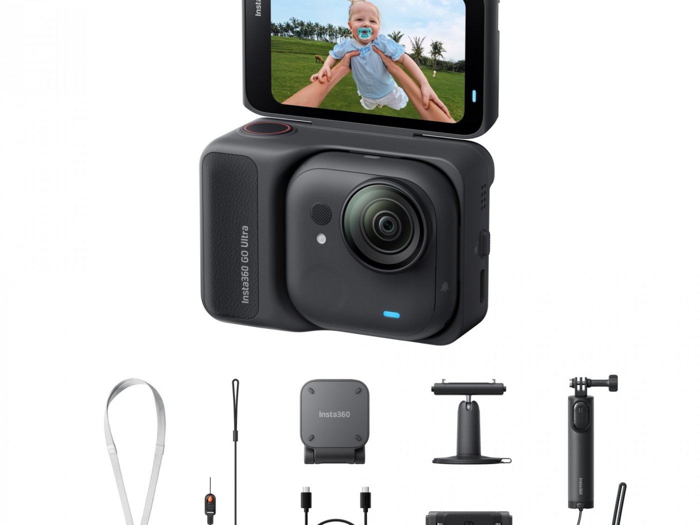 Outdoorová kamera Insta360 GO Ultra Creator Bundle (černá)