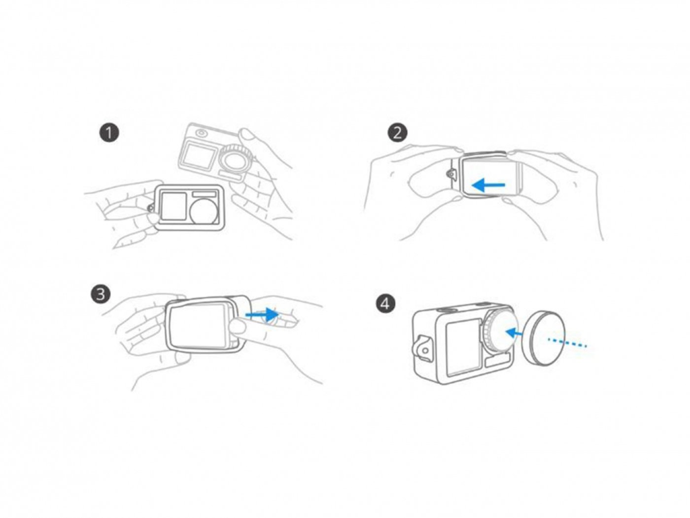 Pgytech silikonový kryt s poutkem na kameru DJI Osmo Action 3