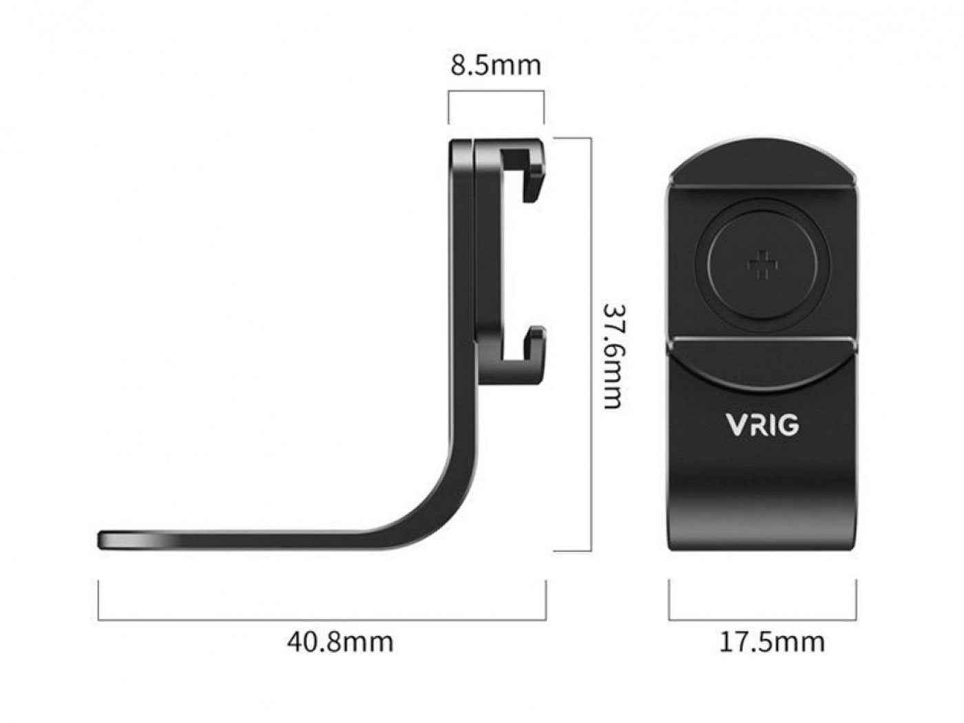 Otočný držák DJI Mic 2 pro akční kamery Insta360 X5 / Insta360X4