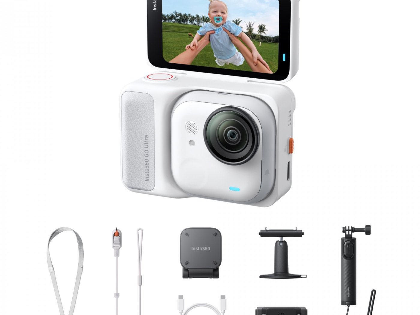 Outdoorová kamera Insta360 GO Ultra Creator Bundle (bílá)