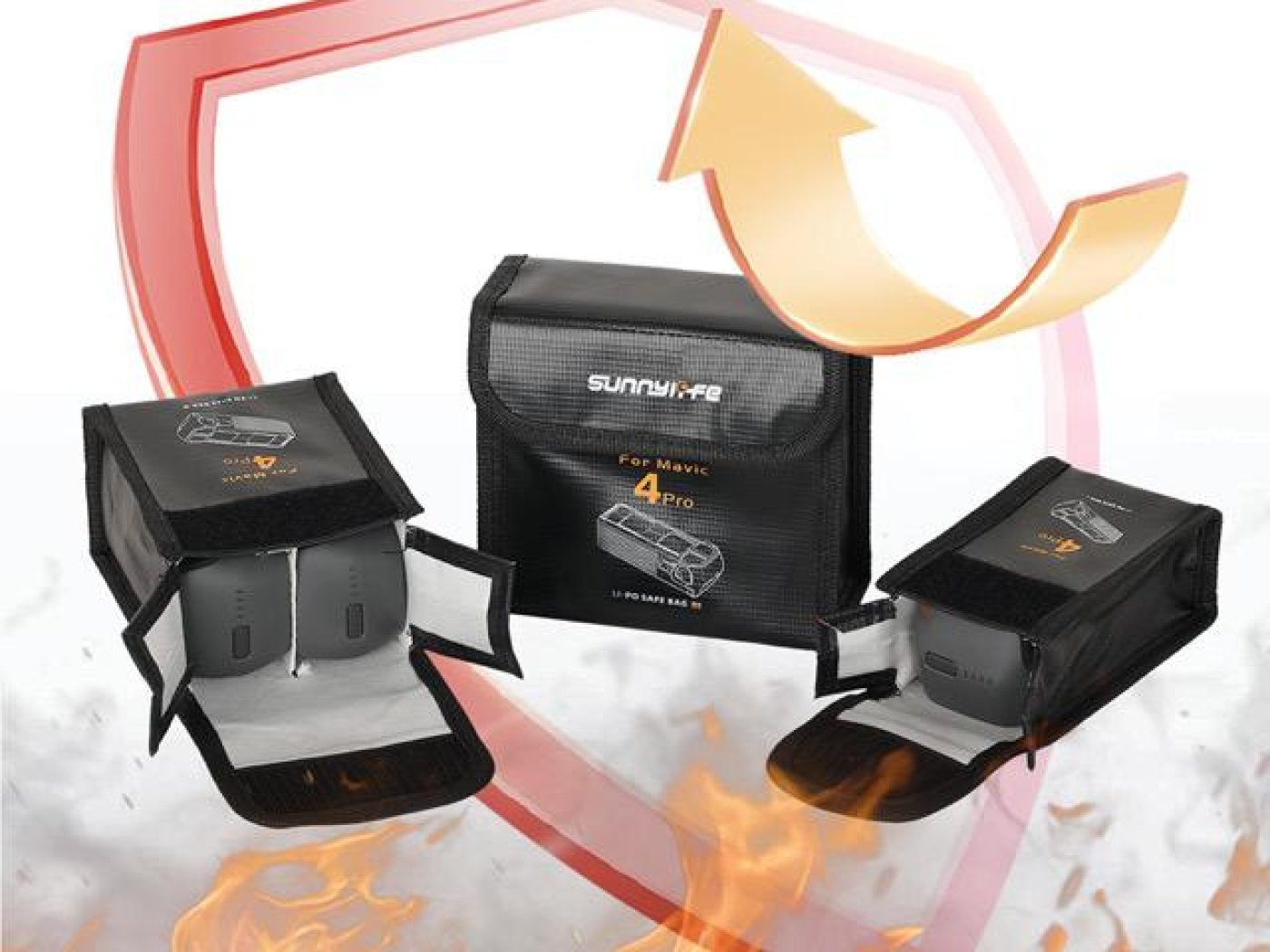 Bezpečné pouzdro na 3 baterie pro DJI Mavic 4 Pro