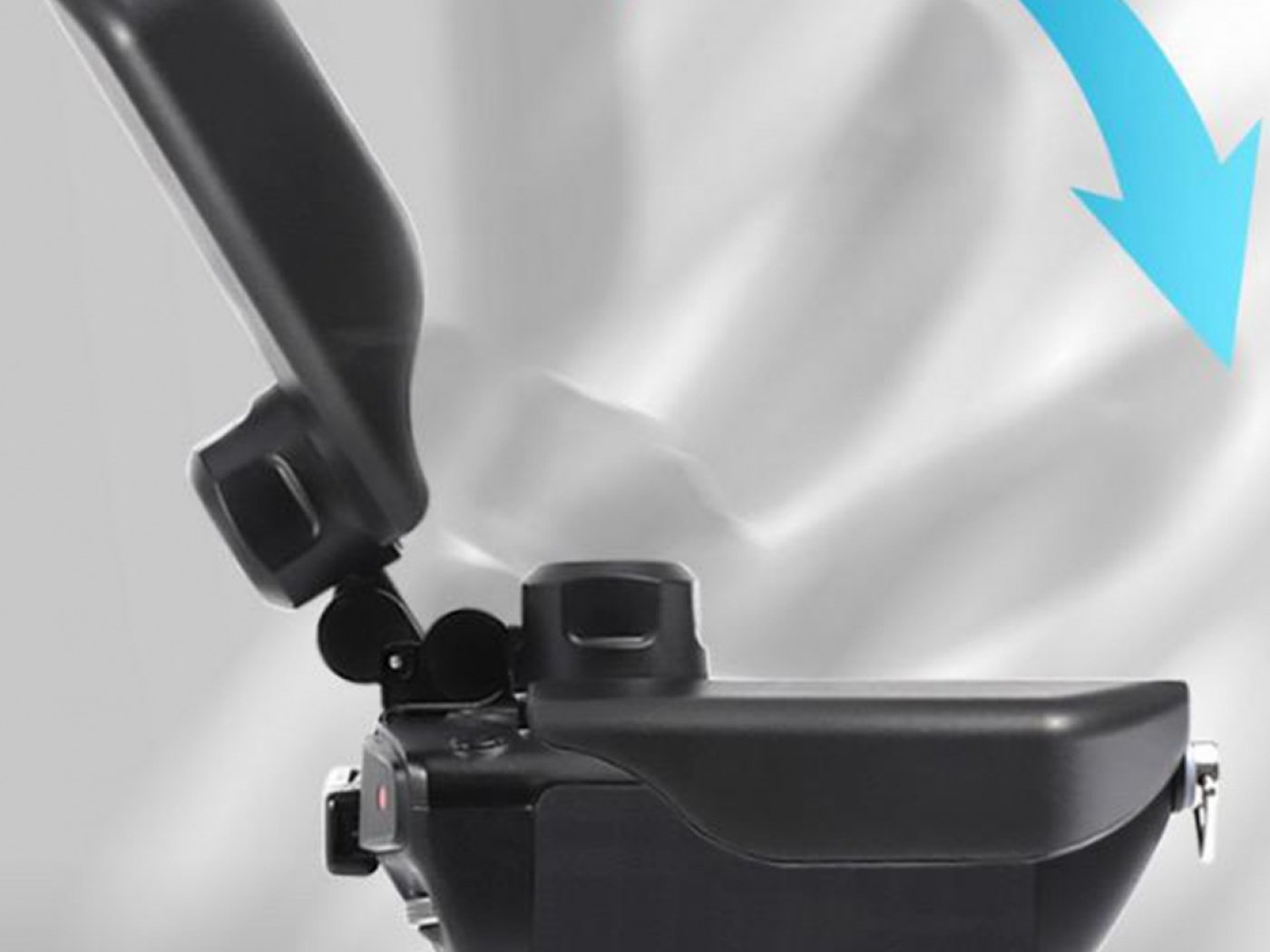 2v1 černý kryt a sluneční clona na DJI RC Pro