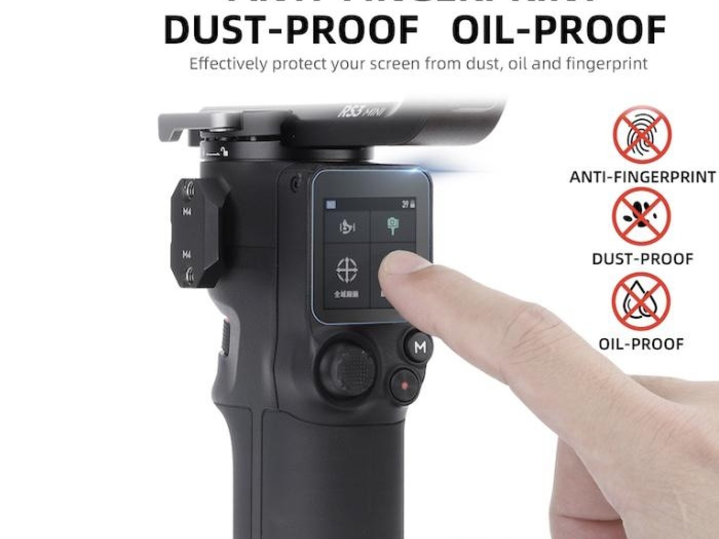 Ochranné sklo na displej stabilizátoru DJI RS 3 Mini (2 ks)