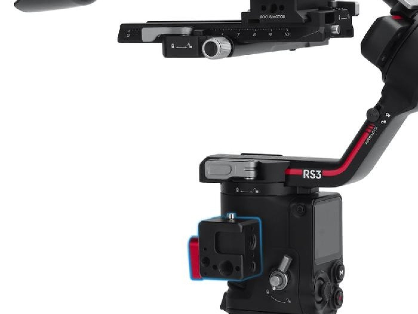 CNC adaptér pro stabilizátor DJI RS 3 / RS 3 Pro / RS 3 mini