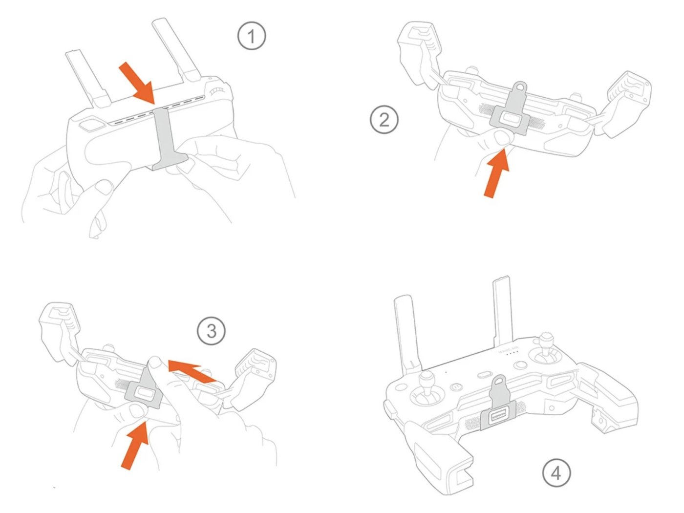 DJI Mavic Air popruh vysílače