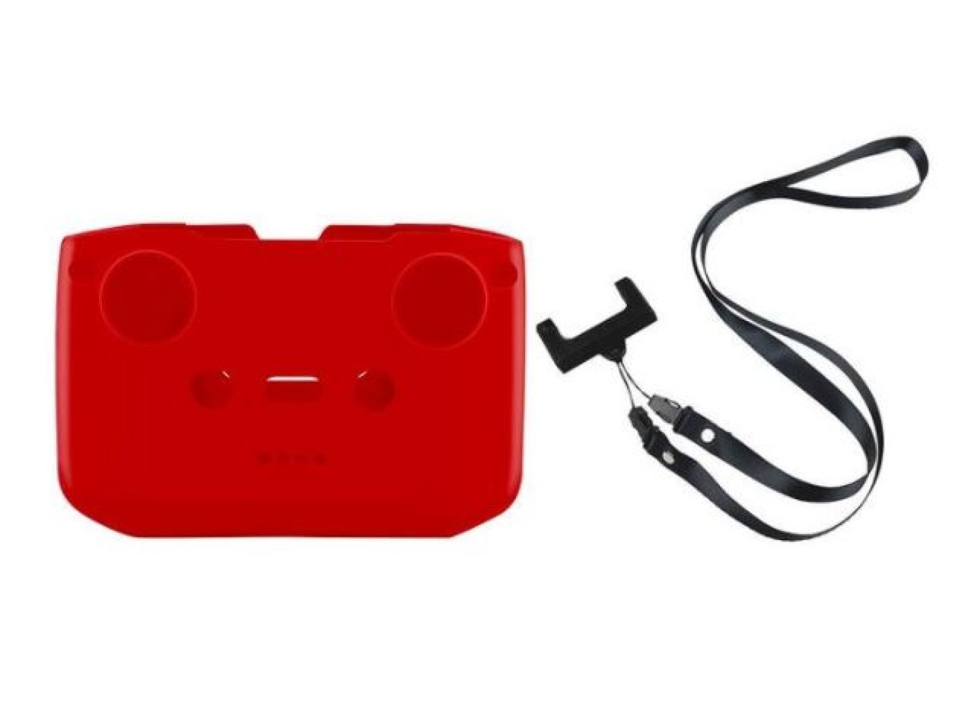 Červený silikonový kryt dálkového ovladače + popruh na krk