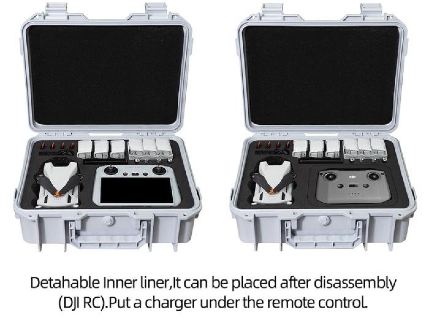 Bílý odolný kufr na dron DJI Mini 3 / Mini 3 Pro