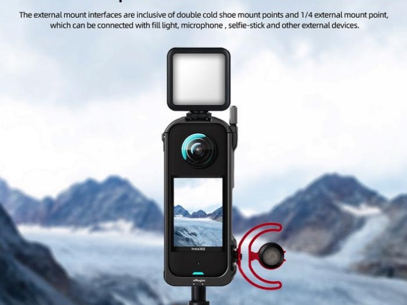 Rám z hliníkové slitiny na kameru Insta360 X3