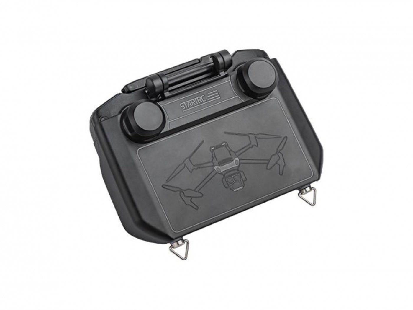 2v1 černý kryt a sluneční clona na DJI RC Pro