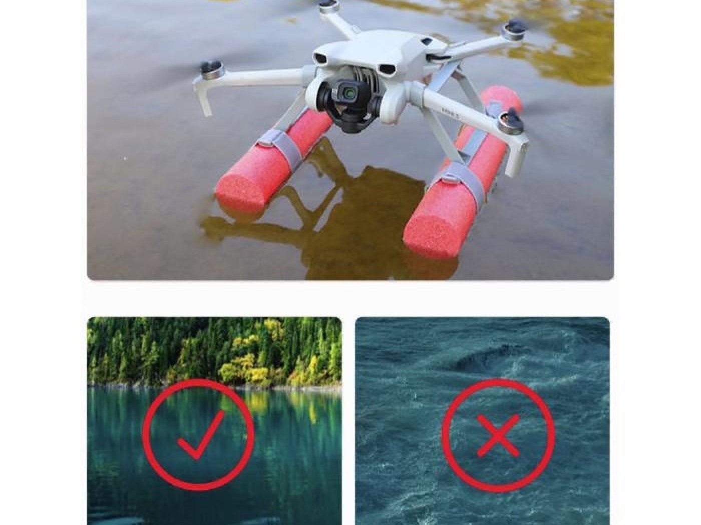 Plovoucí přistávací podvozek na dron DJI Mini 3