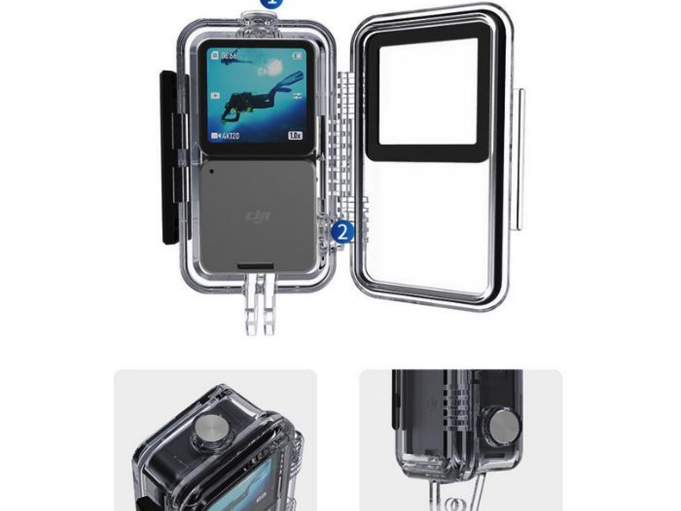 Voděodolný kryt do 45 metrů na DJI Action 2