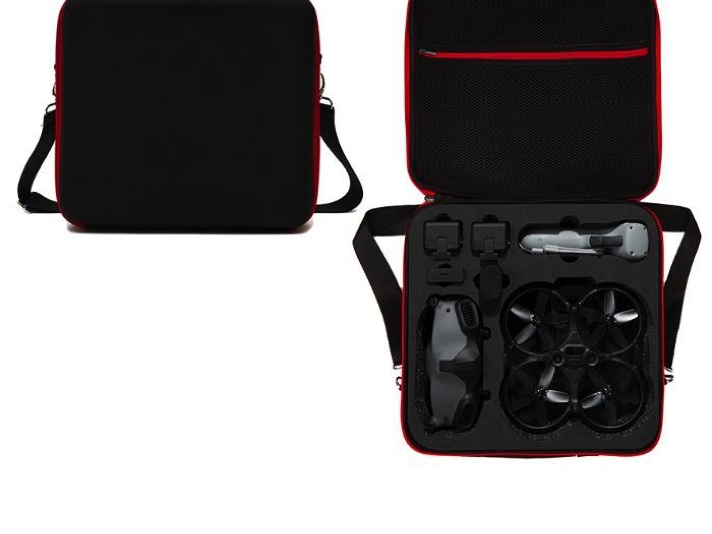 Černé pouzdro s popruhem přes rameno na dron DJI Avata a Goggles 2