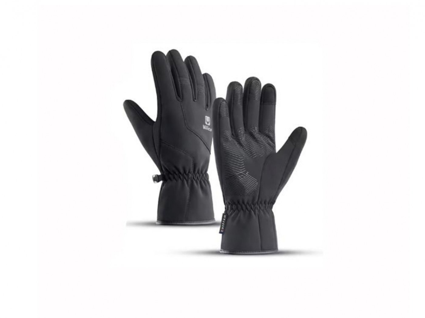 Protiskluzové zateplené dotykové rukavice (XL)