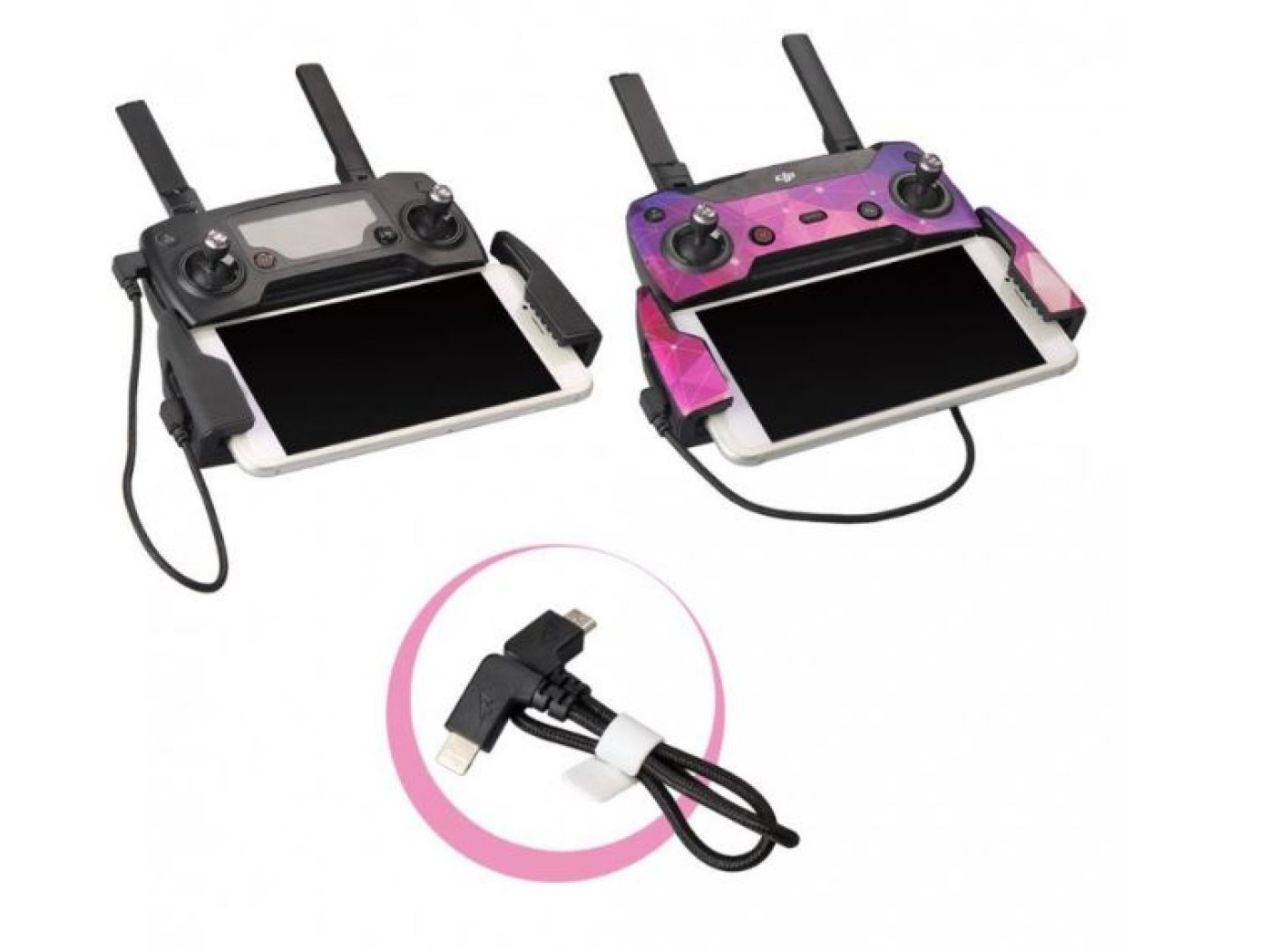 OTG kabel Lightning / MicroUSB pro DJI Mavic 1, 2, Air, Mini, Mini SE, Spark