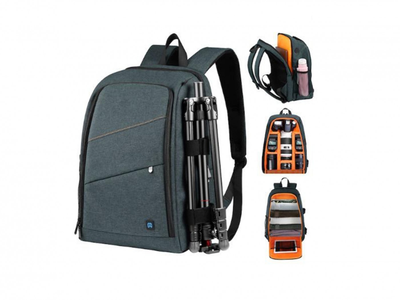 Polyesterový fotobatoh s nastavitelnými přepážkami