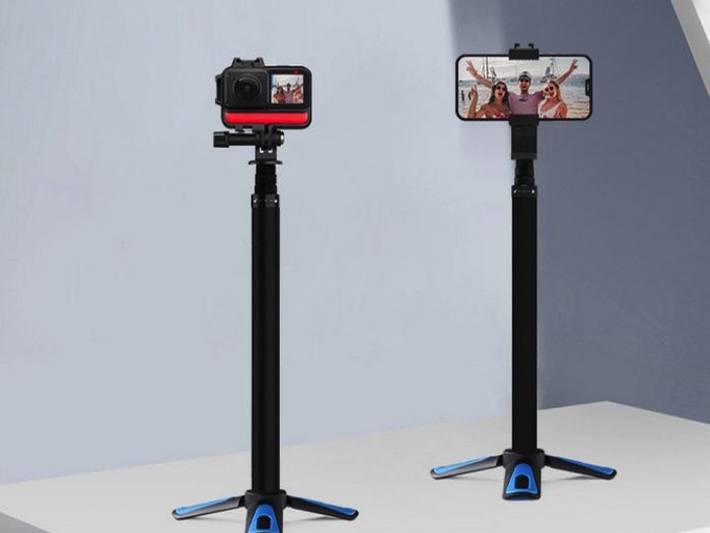 Prodlužující selfie tyč na akční kameru (116cm)