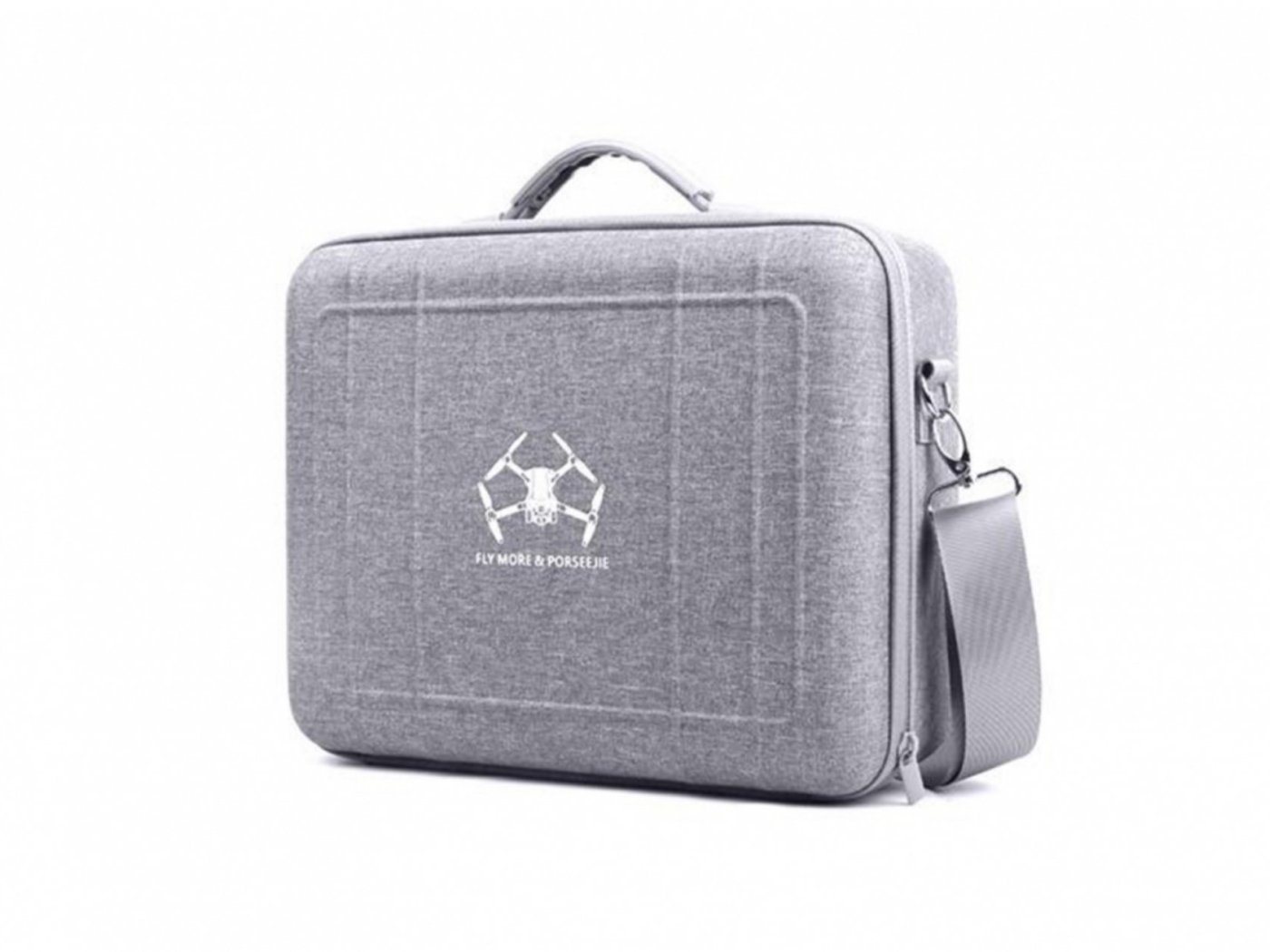 Šedé velké nylonové pouzdro přes rameno pro dron DJI Neo 2 (DJI RC-N3)