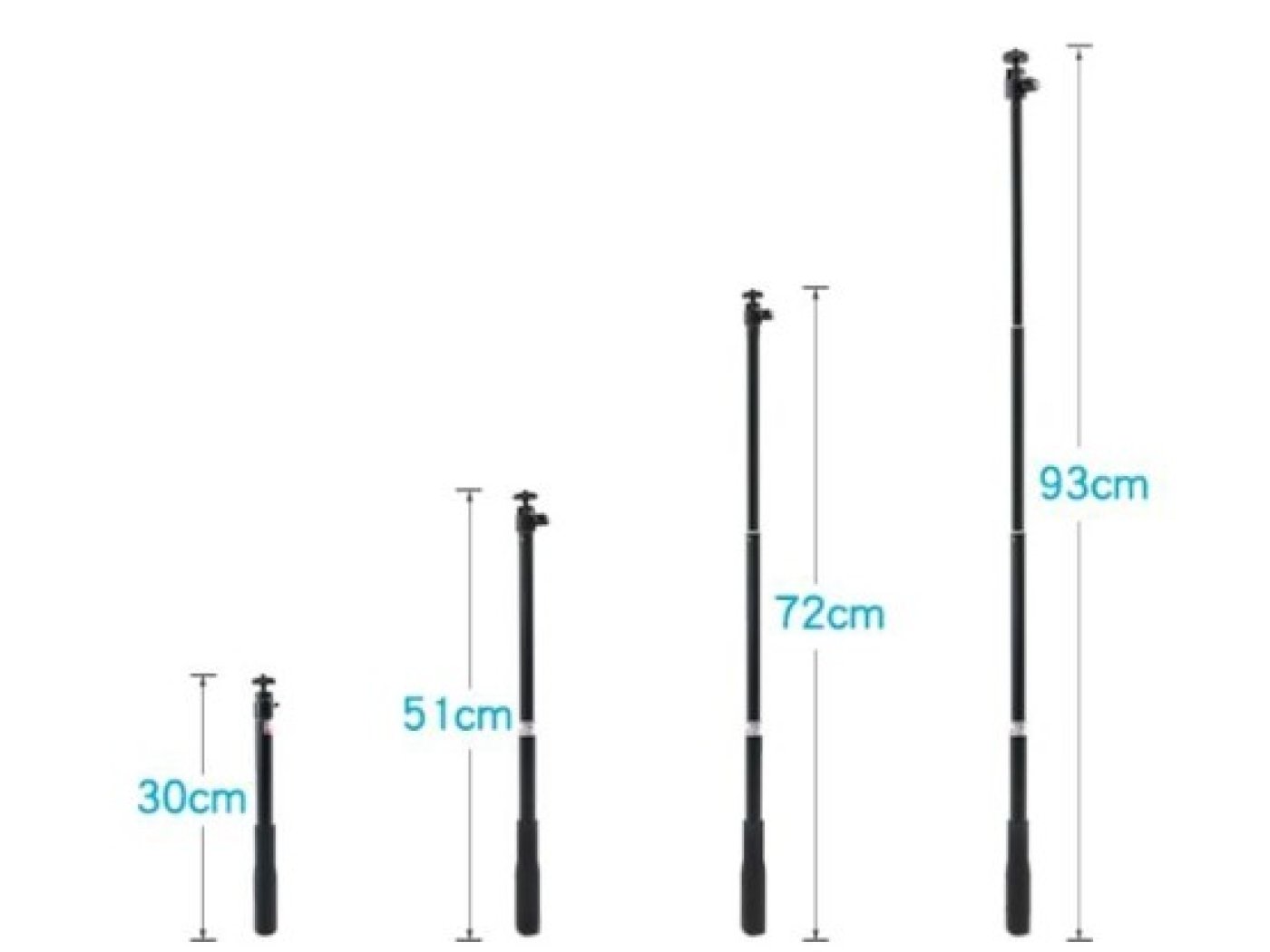 Prodlužovací tyč se stativem na DJI Osmo Action / Action 2 / Osmo Action 3