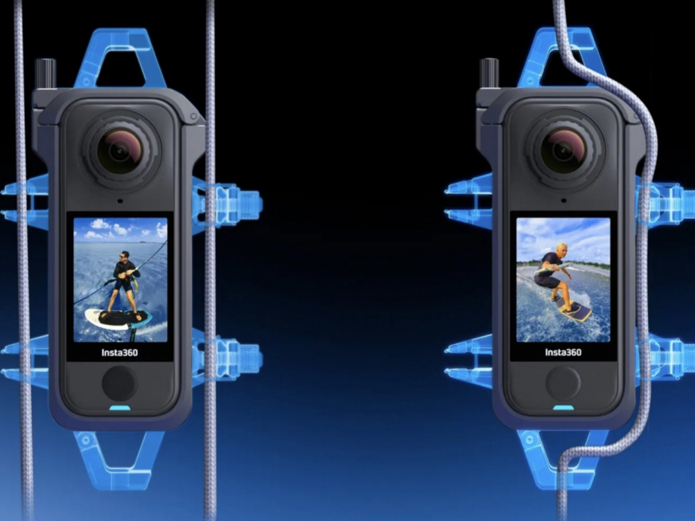 Držák na ráhno pro akční kameru Insta360 X4 Air