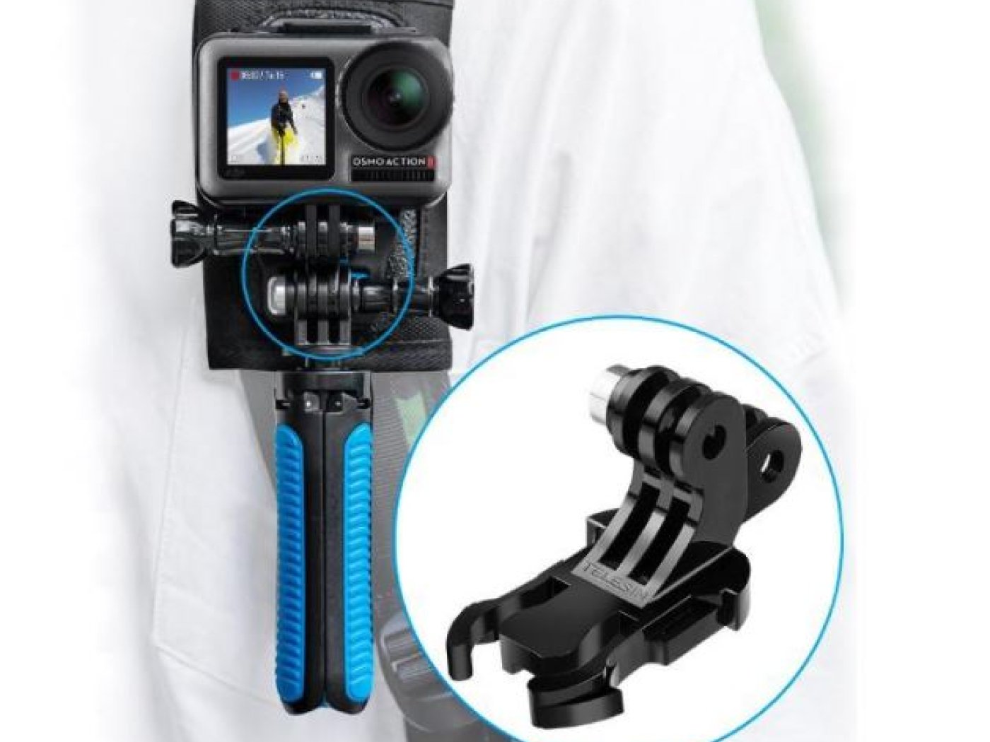 Držák s dvojitým závitem na kameru Insta360 ONE R