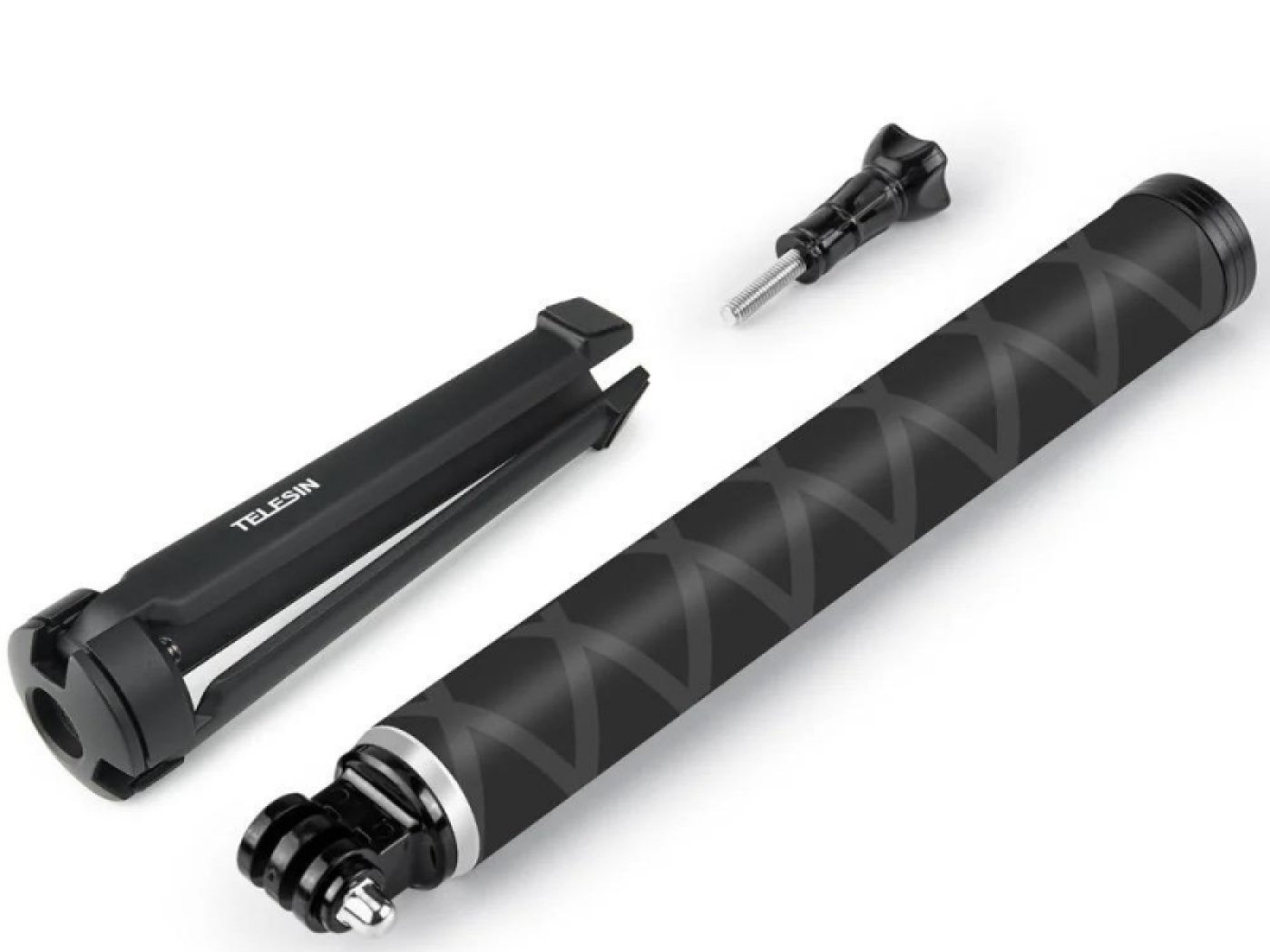 Prodlužující selfie tyč se stativem na akční kameru (90 cm)