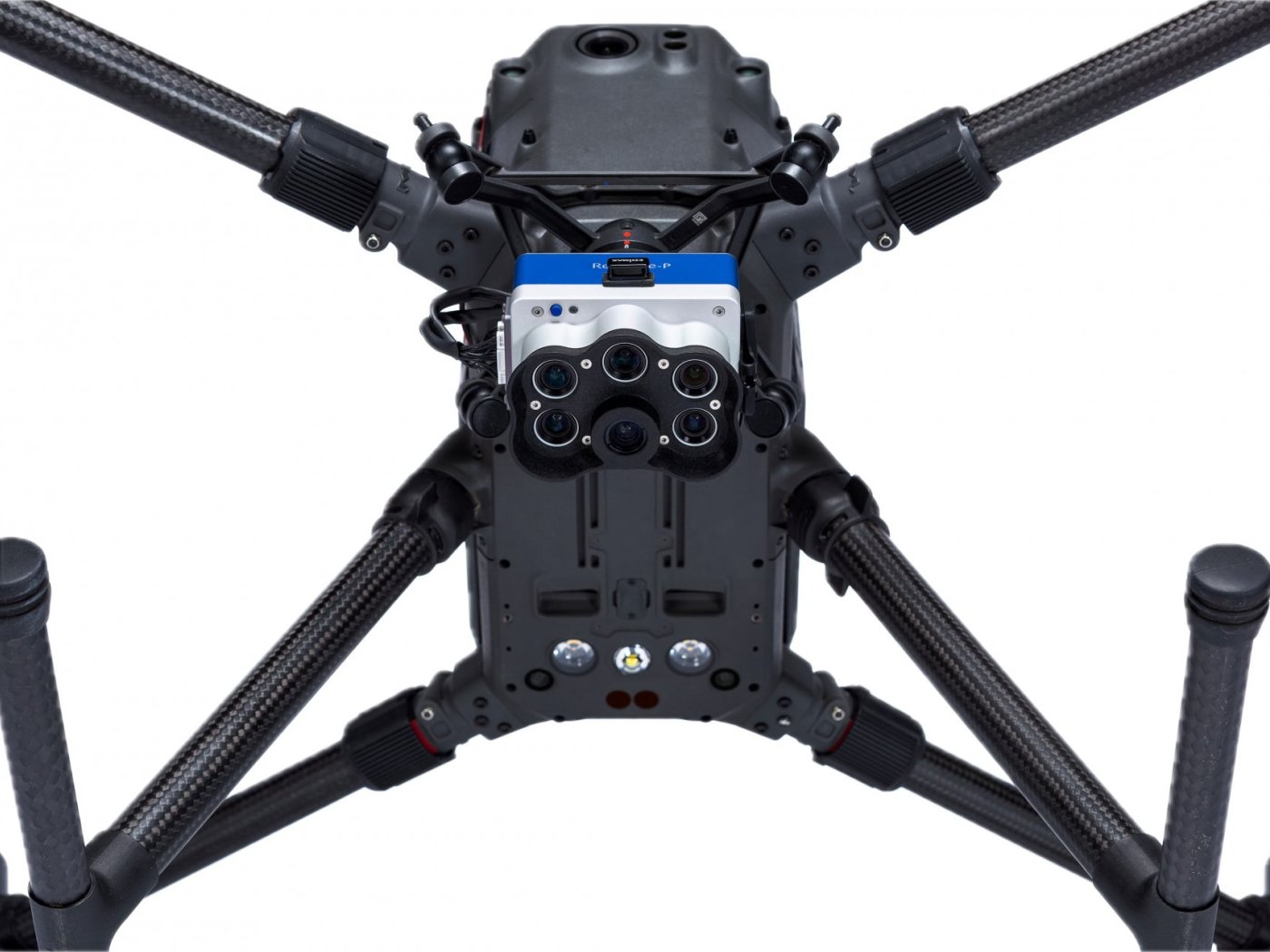 Multispektrální kamera s RGB senzorem MicaSense RedEdge-P s DJI SkyPort - modrá