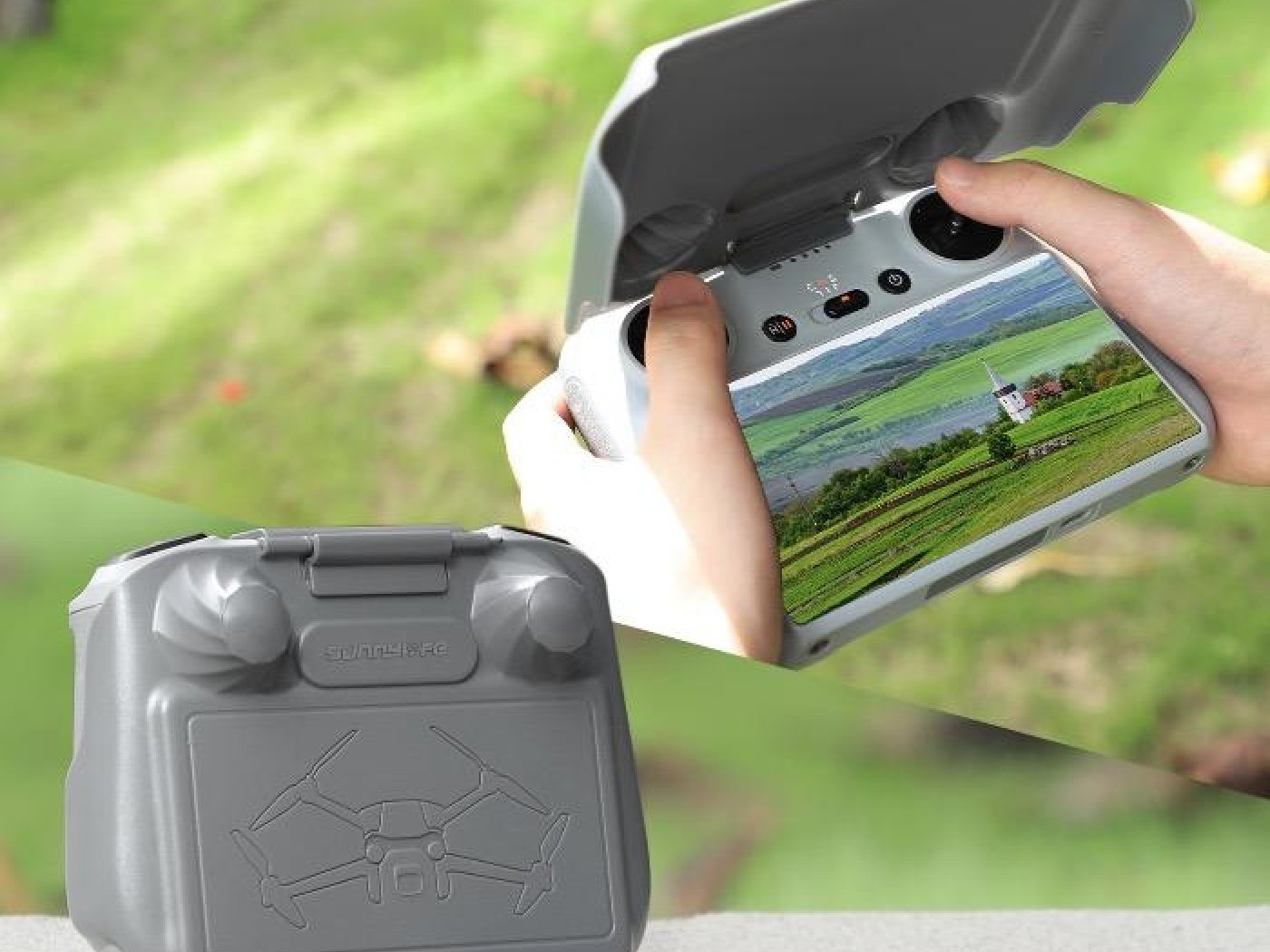 Odklápěcí sluneční clona na DJI RC